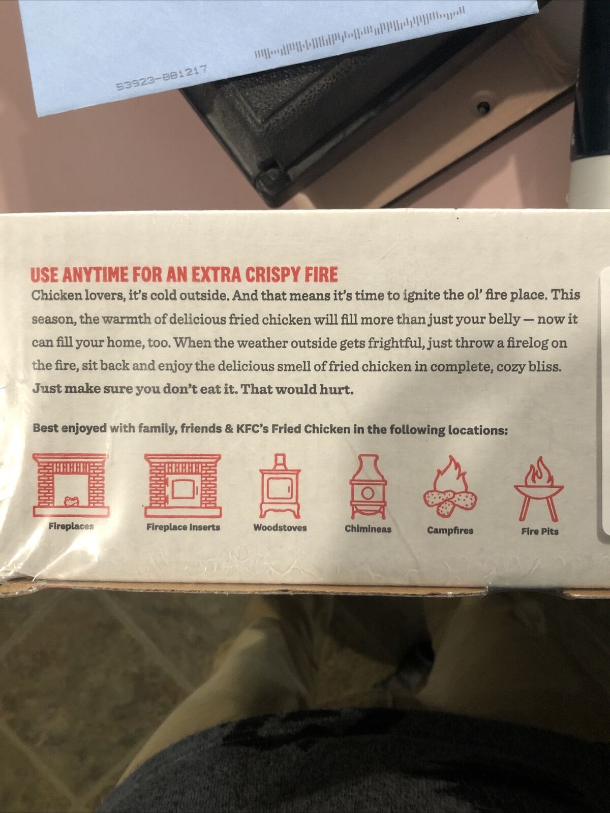 KFC Limited Edition 2020- 11 Herbs & Spices Fire Log by Enviro-Log Firelog New - Fresh Stock Dated December 2025