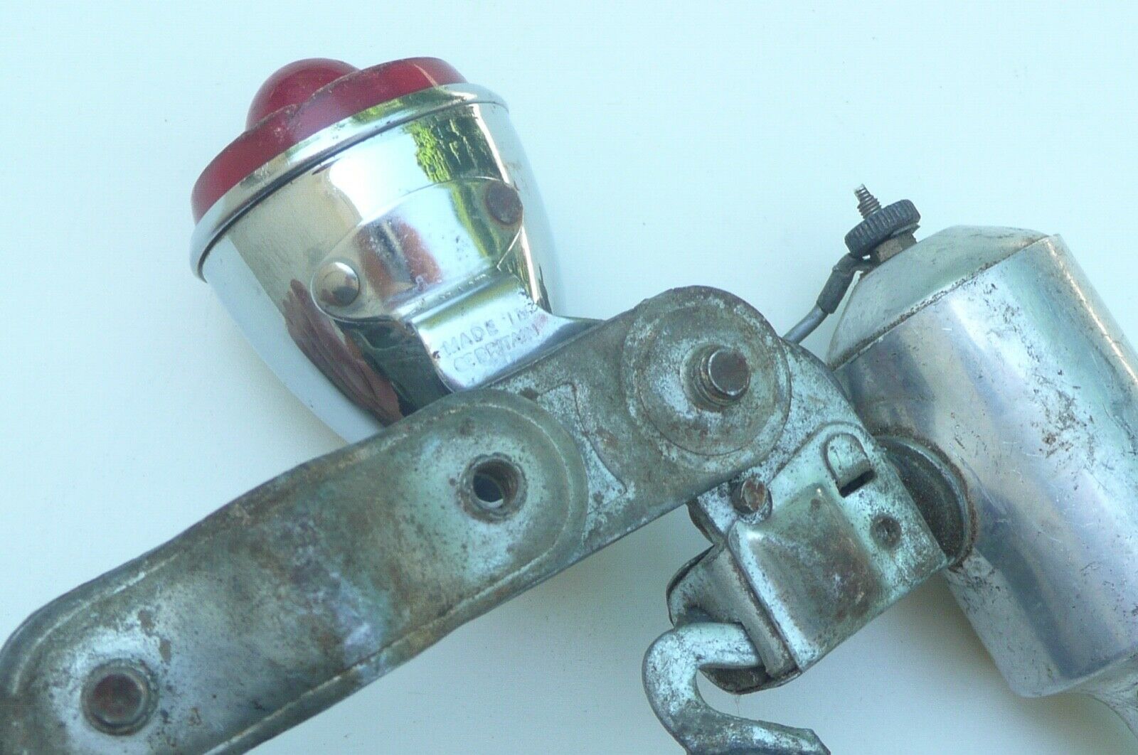 Bicycle taillight with generator works Miller taillamp lens/body made in England - Fresh Stock Dated February 2026