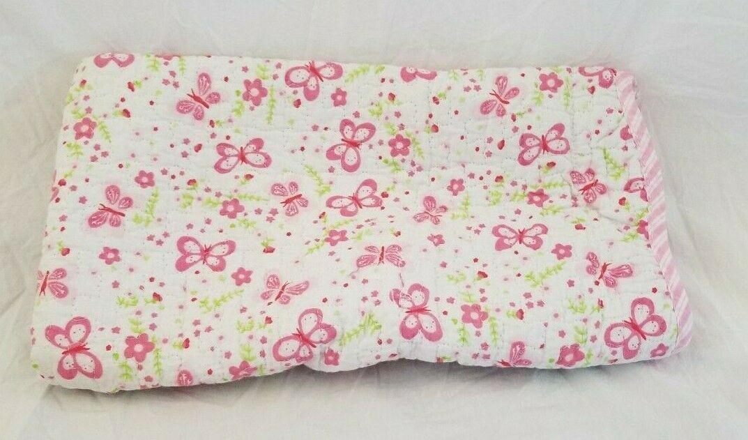 Pink Butterfly Standard Pillow Sham 21