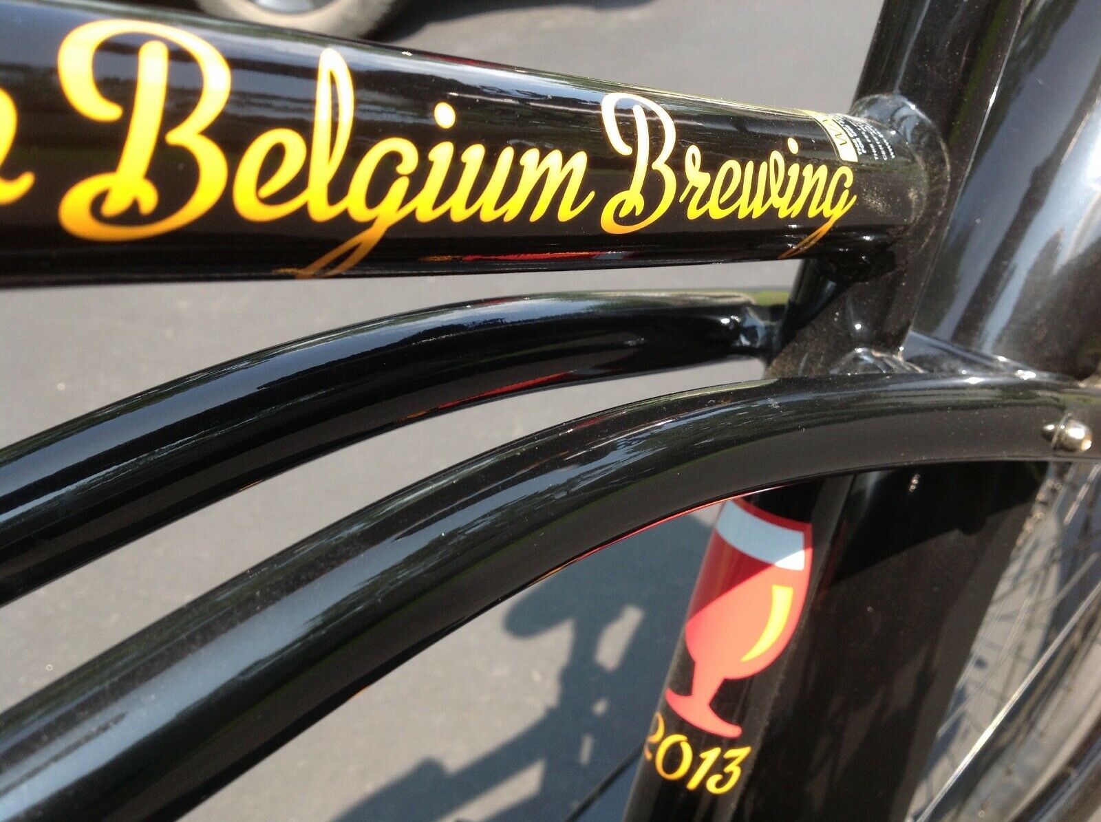 2013 New Belgium Brewing Fat Tire Cruiser Bike Bicycle black felt co. - Fresh Stock Dated February 2026