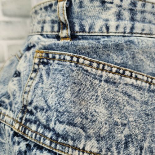 Vintage 80s 90s Jordache Acid Washed High Waist Denim Midi Aline Skirt Western - Fresh Stock Dated December 2025