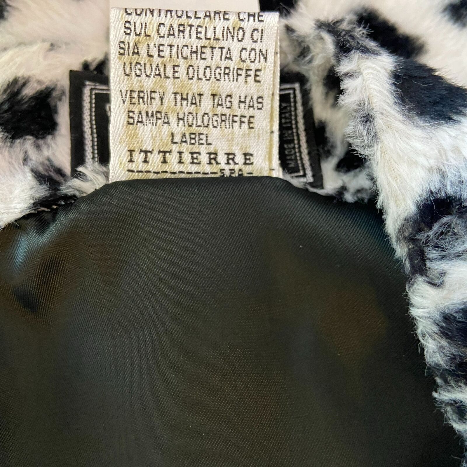 RARE Vintage Versus Gianni Versace Furry Animal Print Pencil Skirt Womens 4 - Fresh Stock Dated March 2026