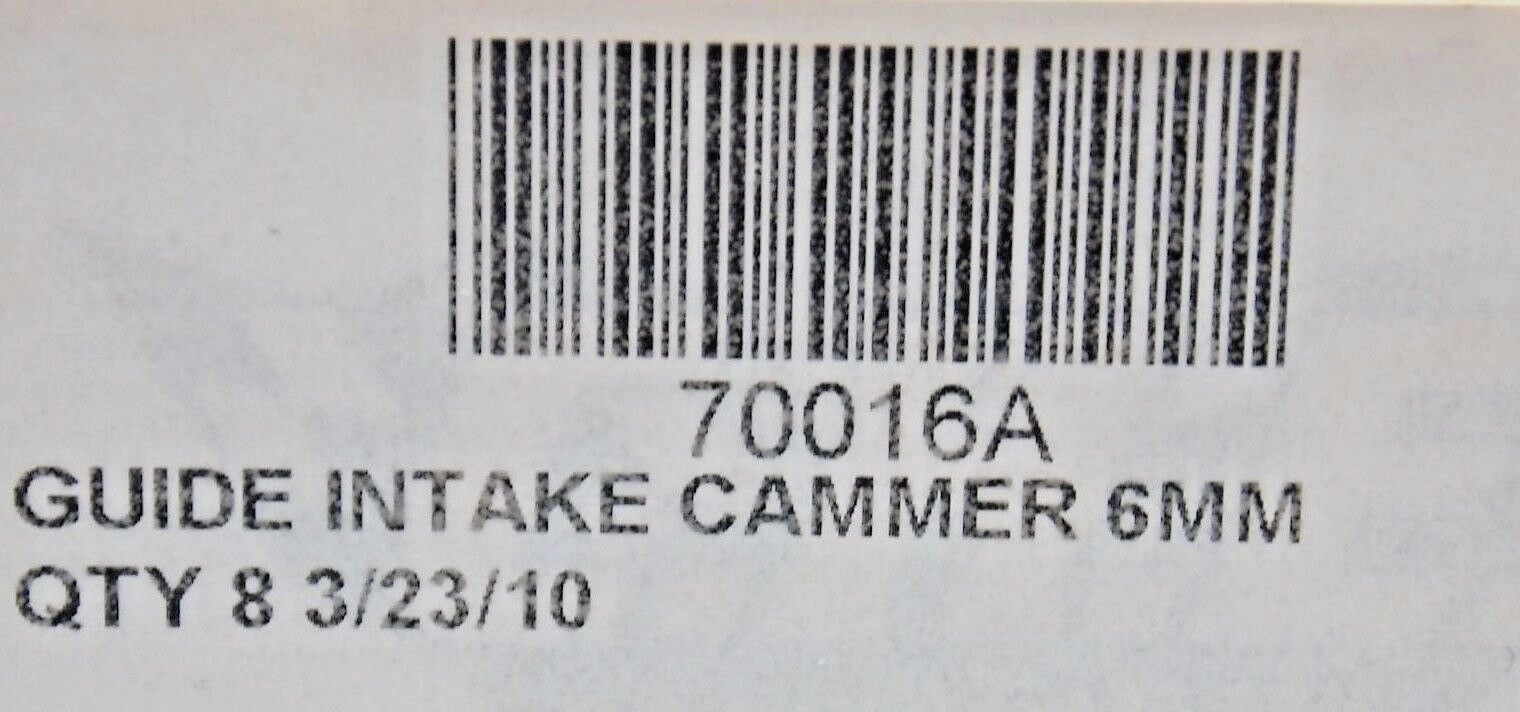 8 NEW 6mm CHE BRONZE .500 x 2.150 VALVE GUIDES RACE ROUSH DART IMSA 062617-79 - Fresh Stock Dated February 2026