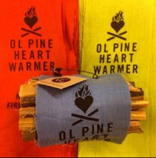 Ol' Pine Heart Warmer Fire Starter with Blue Wrap - Fresh Stock Dated December 2025