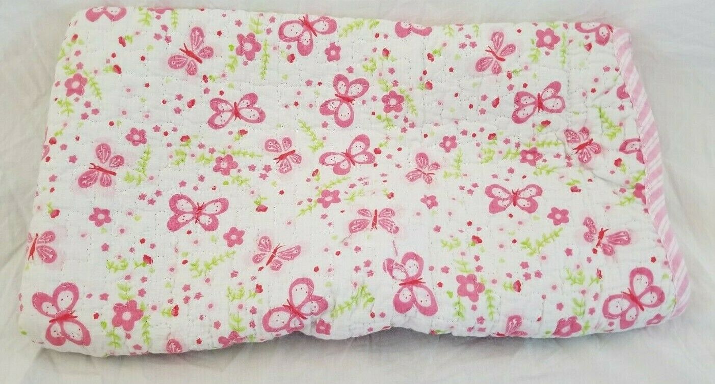 Pink Butterfly Standard Pillow Sham 21