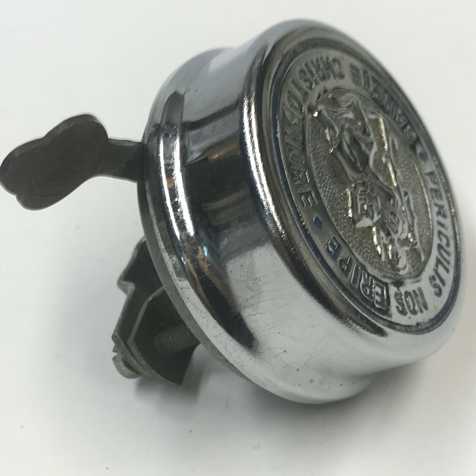 Vintage Bicycle Handlebar Bell Saint Christoper Sancte Christophore Germany - Fresh Stock Dated December 2025
