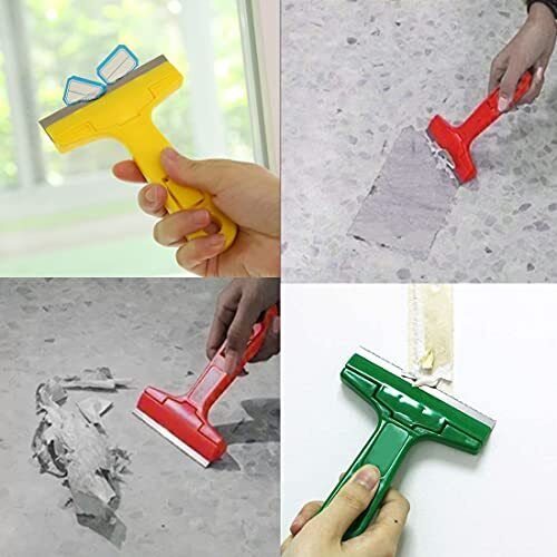 2pack Razor Blade Scraper, Industry Glass Window Scraper, Heavy Duty Cleaning Sc - Fresh Stock Dated December 2025