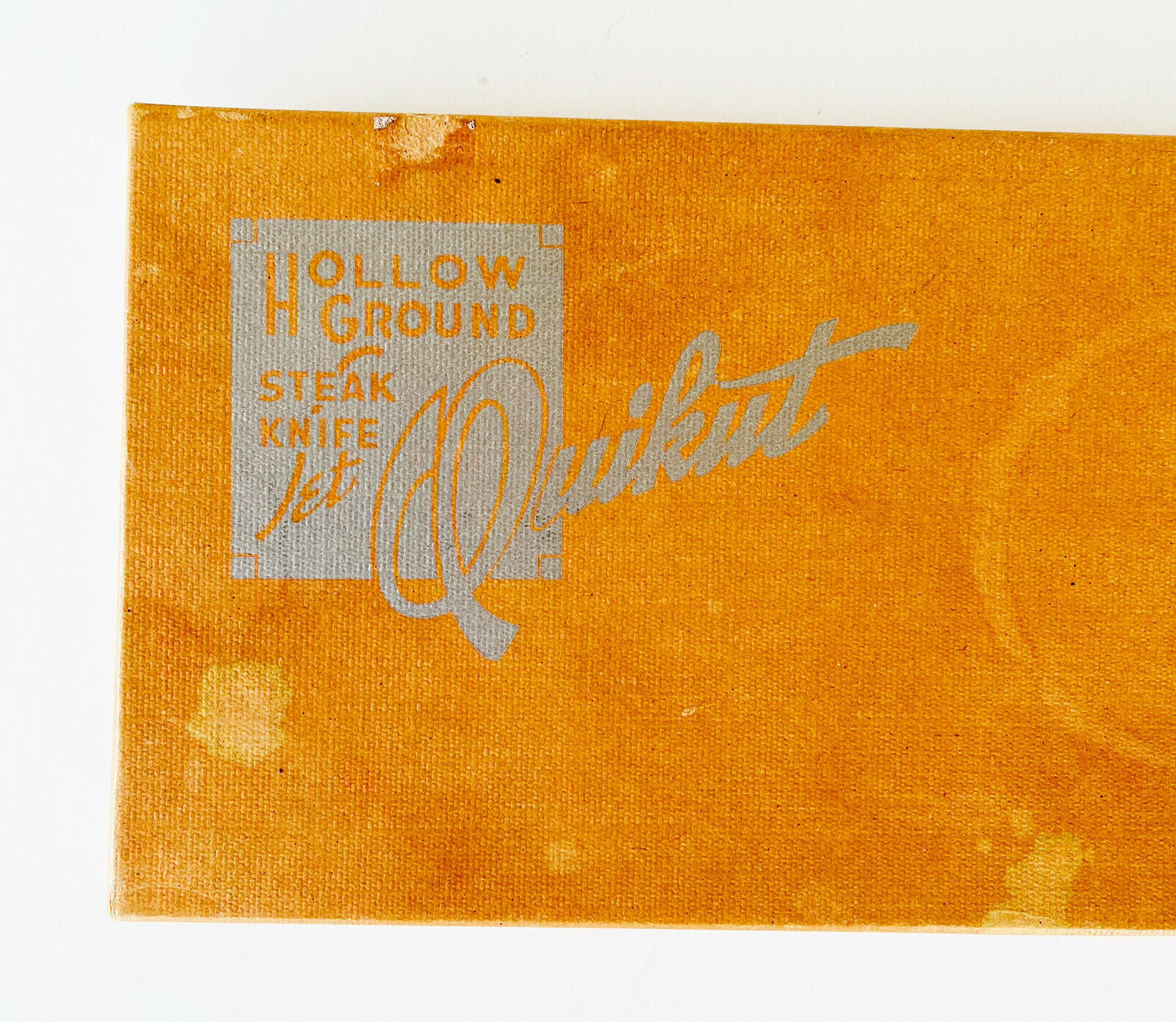 Vintage Quikut Hollow Ground Steak Knife Set of 4 Stainless Steel Tenite Handles - Fresh Stock Dated January 2026