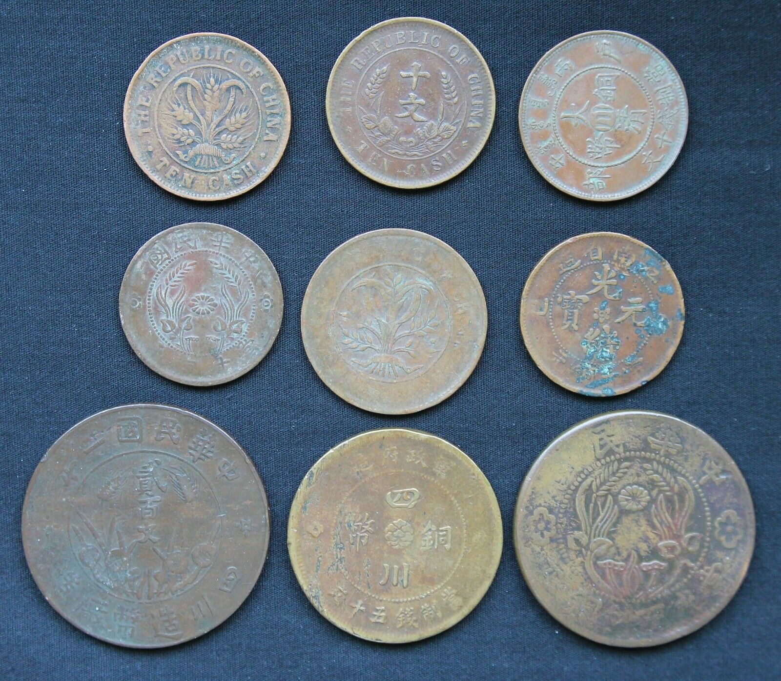 China, Provincial,  Lot of 9 Coins, You Figure Them Out - Fresh Stock Dated December 2025