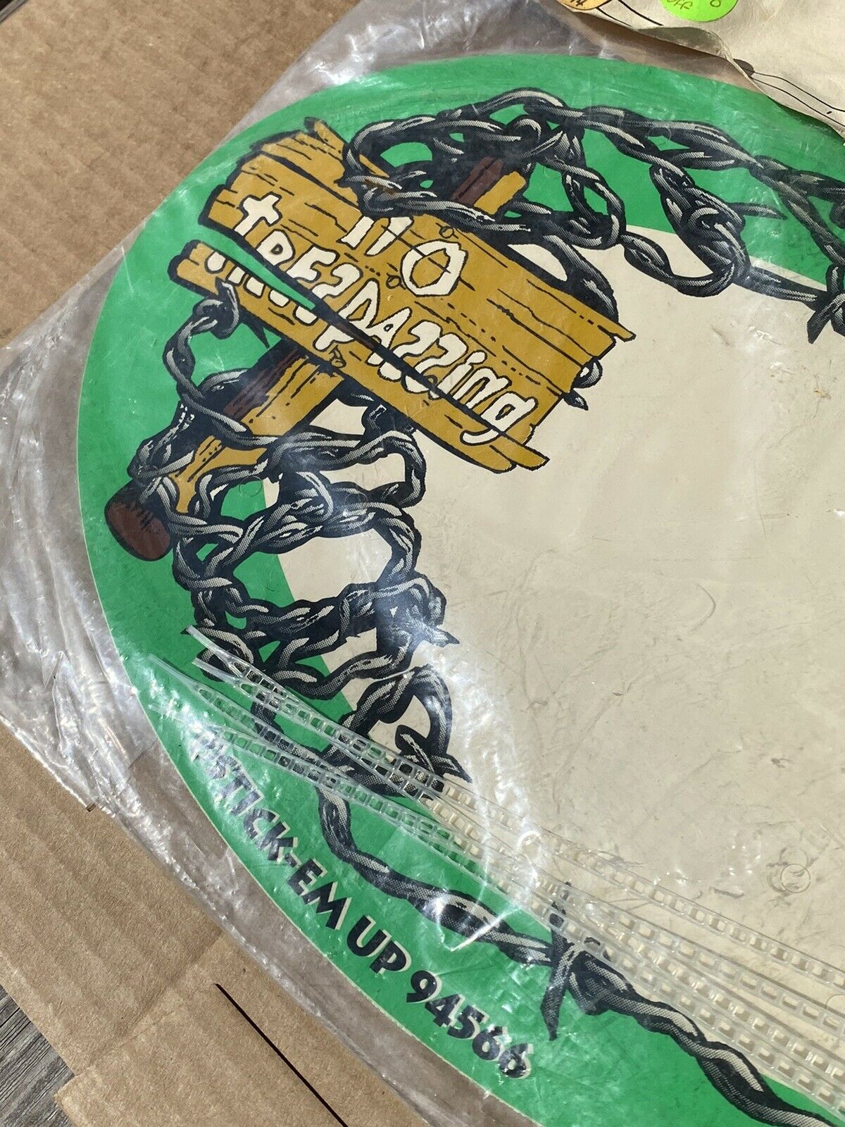 (NOS) Stick em up Vintage Bmx Number Plate - Fresh Stock Dated December 2025