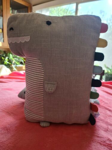 New Without Tags Pottery Barn Kids Dinosaur Pillow that ROARS 15