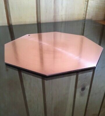 1/8” Thick Pure Copper Heat Diffuser 9” Dia. Stove Topper Defrost Plate Octagon - Fresh Stock Dated December 2025