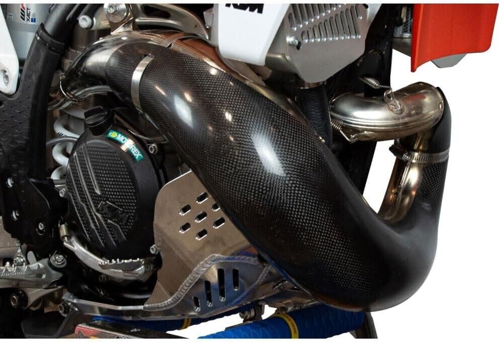 Enduro Engineering Carbon Fiber Exhaust 2-T Pipe Guard KTM/GasGas/Husqvarna - Fresh Stock Dated February 2026