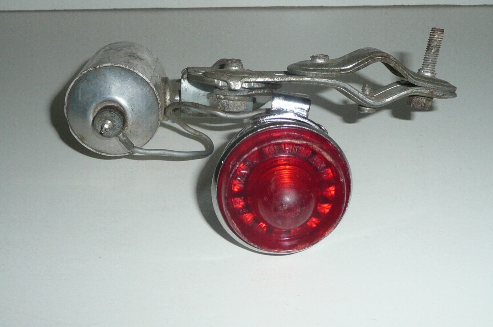 Bicycle taillight with generator works Miller taillamp lens/body made in England - Fresh Stock Dated February 2026