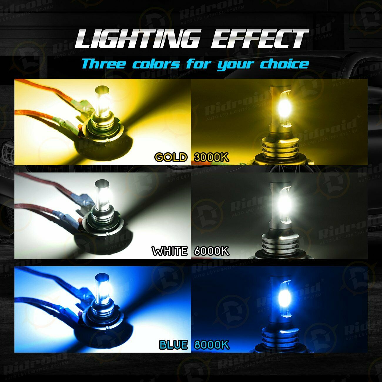 For Kawasaki ZX636 Ninja ZX-6R 2005-06 2009-15 ZX6R LED Headlight H7 Bulbs 8000K - Fresh Stock Dated February 2026