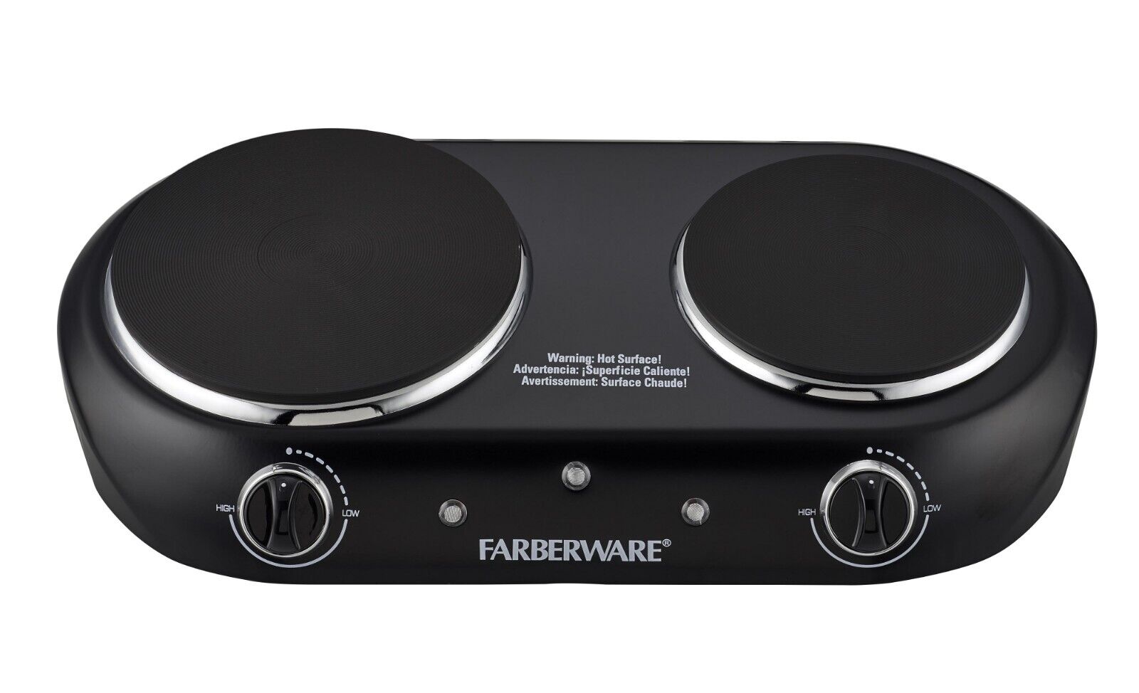 [Free Ship] Farberware Royalty 1800 W Double Burner Black Electric Cooktop - Fresh Stock Dated February 2026