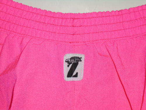 Vtg 80s JIMMY'Z Knee Length Skirt NEON PINK 1980s Surf/Skate Nylon USA Sz MD - Fresh Stock Dated February 2026