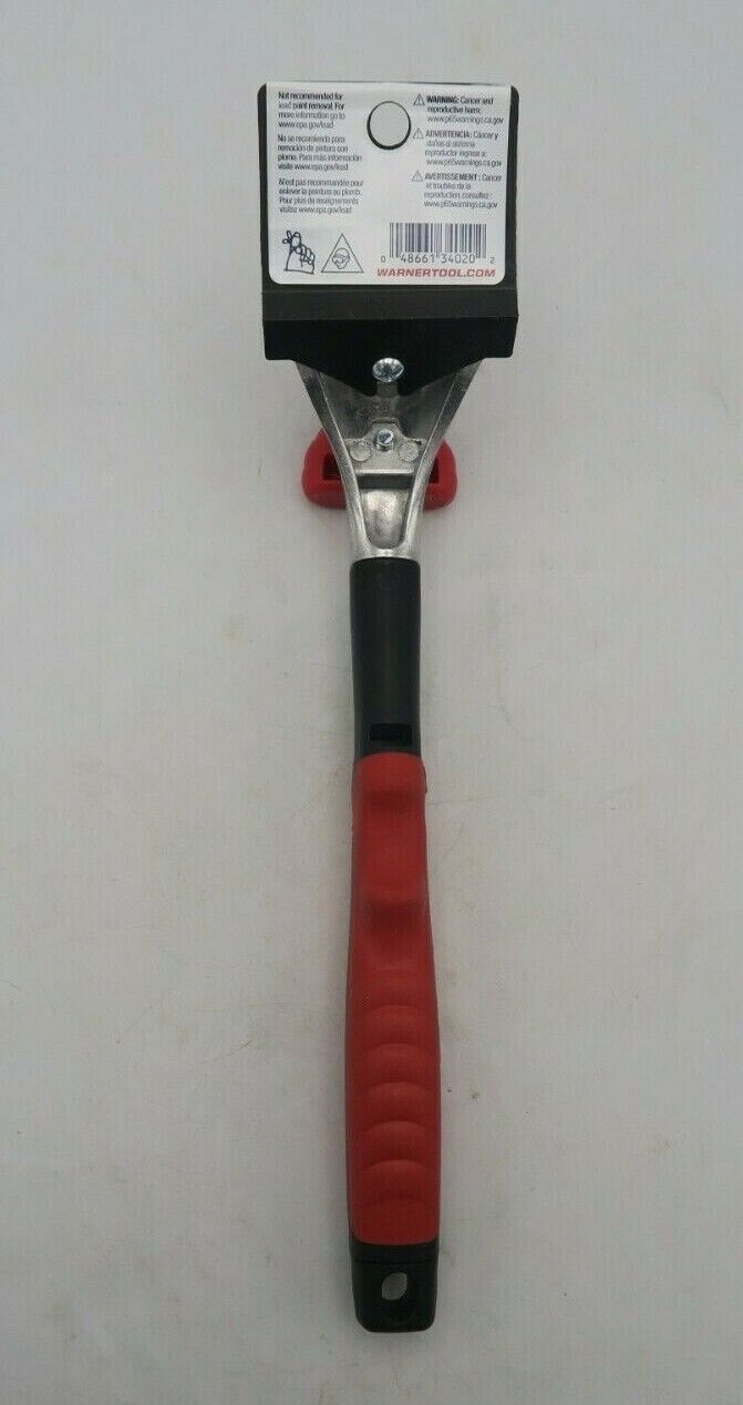 Warner Carbide Scraper 3410020 2-Edge Reversible Blade Cuts Faster Red/Black NEW - Fresh Stock Dated February 2026