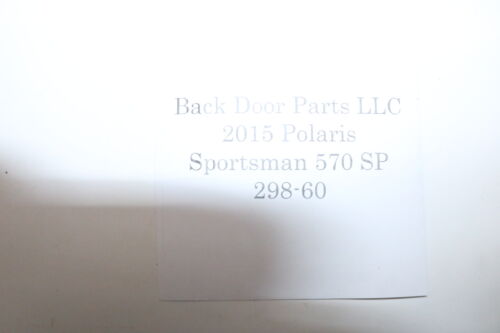 2015 Polaris Sportsman 570 Sp 4x4 Fuel Gas Injector & Rail - Fresh Stock Dated February 2026