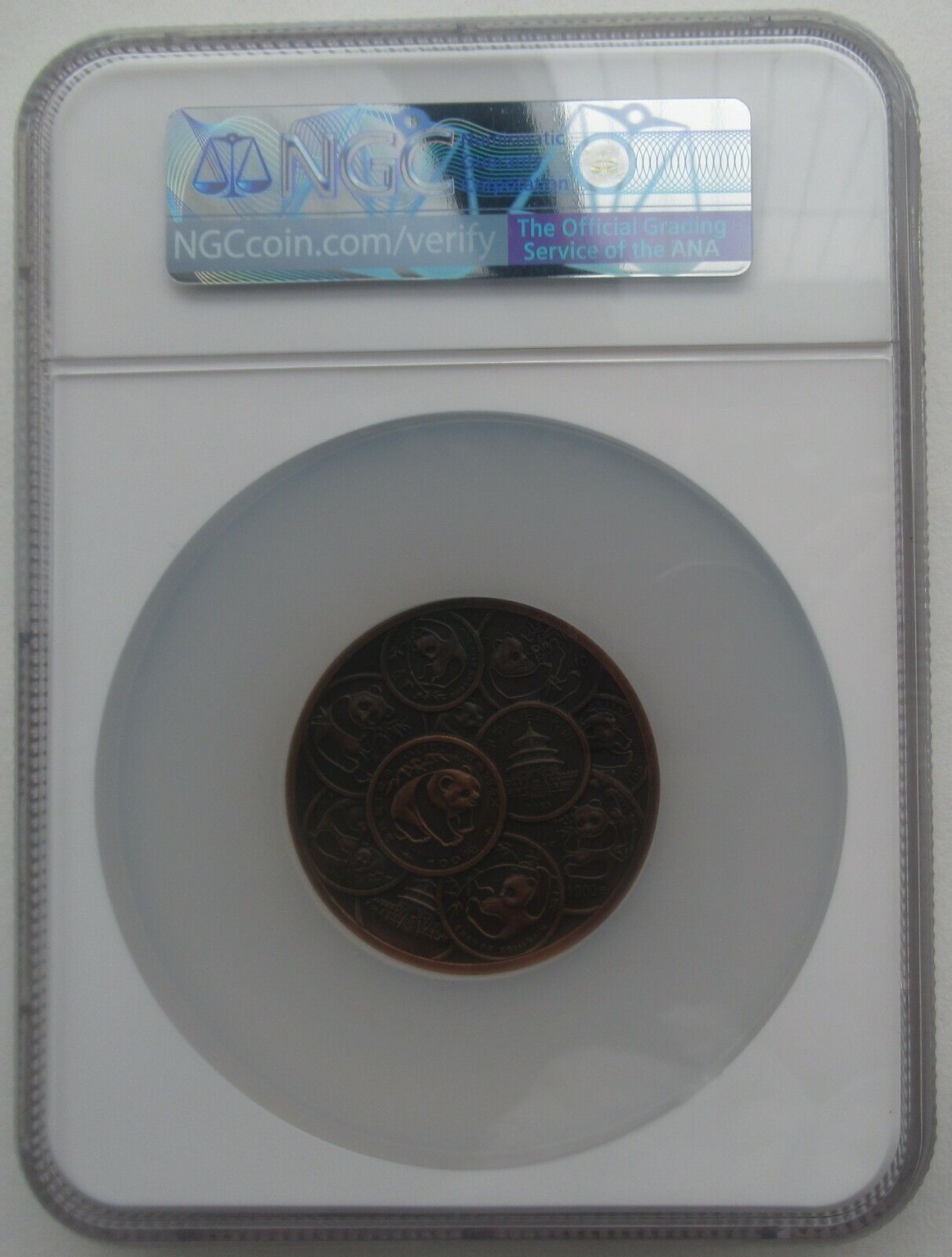 NGC MS68BN China 1986 National Golden Cup Prize Copper Panda Copper Medal 50mm - Fresh Stock Dated February 2026