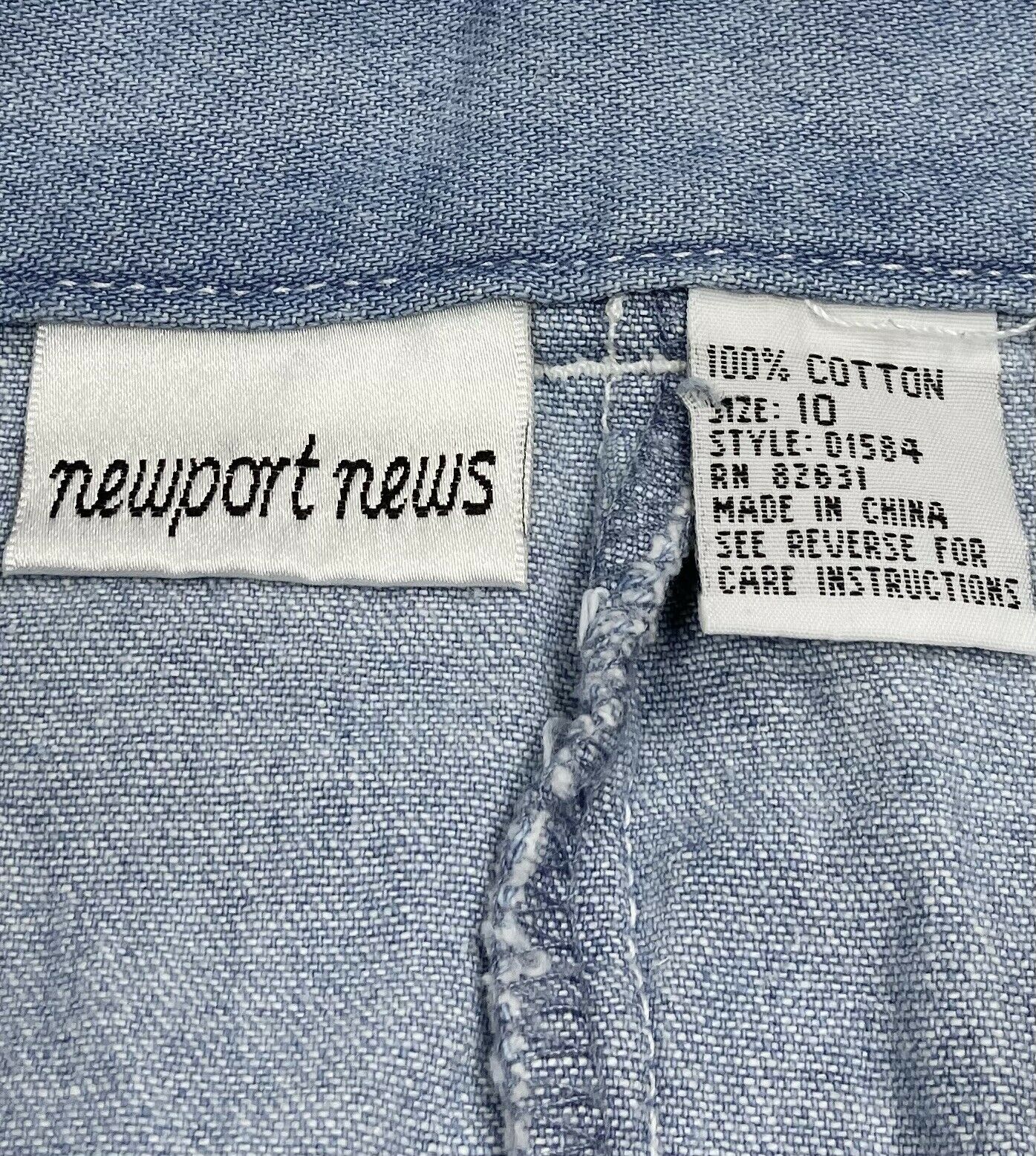 Vintage Newport News Women’s Maxi Skirt Soft Denim Jean Button Up High Waist 10 - Fresh Stock Dated February 2026