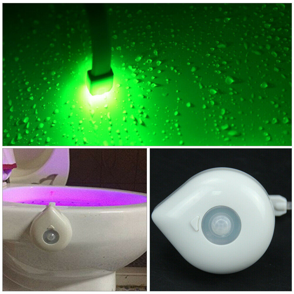 1pc LED Toilet Light Intelligent Lamp Toilet Night Light Night Lamp for Bathroom - Fresh Stock Dated February 2026