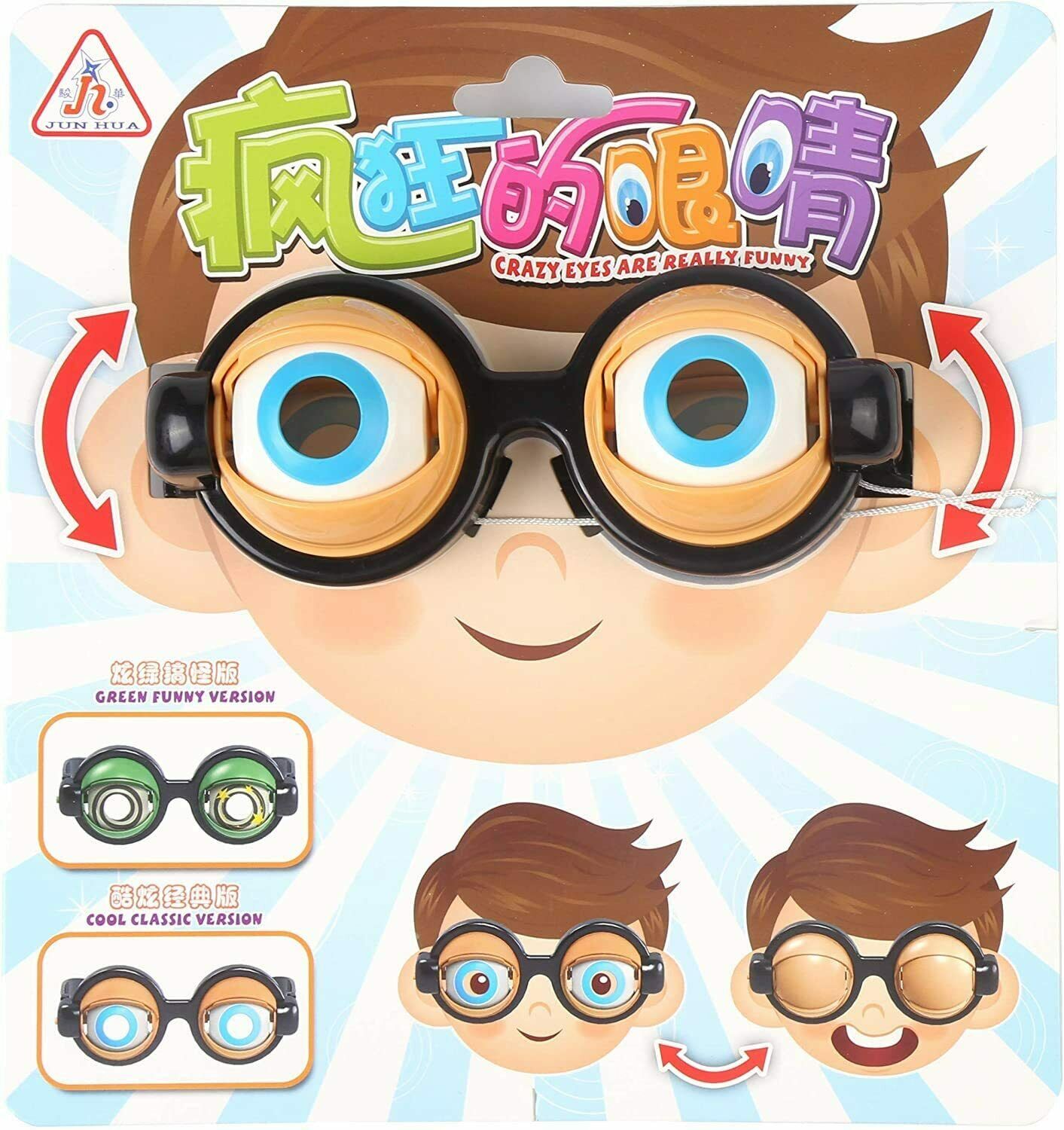 VEYLIN crazy eyes Crazy Eyes Supura Eyes Glasses Glasses Funny Fancy Dress Funn - Fresh Stock Dated February 2026