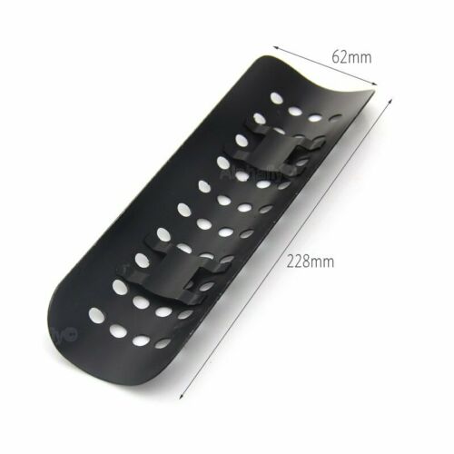 1X Fit Motorcycle Black+Hole Exhaust Pipe Heat Shield Cover Heel Guard Protector - Fresh Stock Dated February 2026