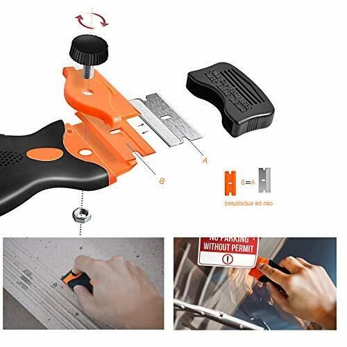 2 Pack Razor Scraper Tool Set with 15 PCS Extra Blades Metal Plastic - Fresh Stock Dated February 2026