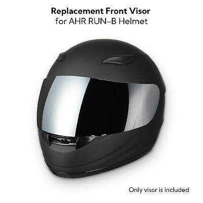 AHR RUN-B Replacement Full Face Motorcycle Helmet Front Visor PC Face Shield - Fresh Stock Dated December 2025
