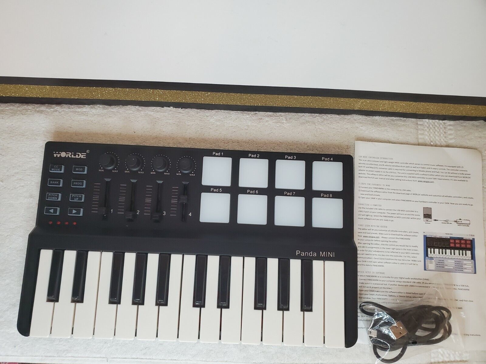 Worlde Panda mini Portable USB Keyboard - Fresh Stock Dated February 2026