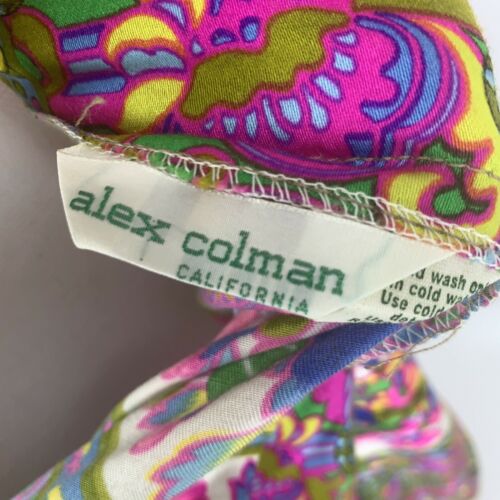 Vintage Psychedelic Floral Full Length Skirt Alex Colman Mandela Large W/ Belt - Fresh Stock Dated December 2025