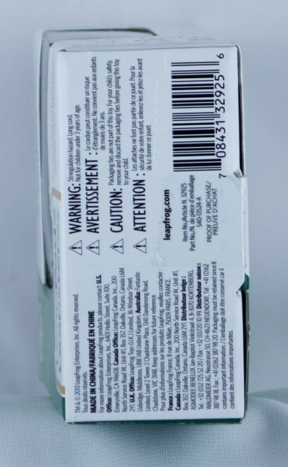 LeapFrog Car Adapter Works with LeapPad2 LeapPad1 LeapsterGS LeapsterExplorer - Fresh Stock Dated February 2026