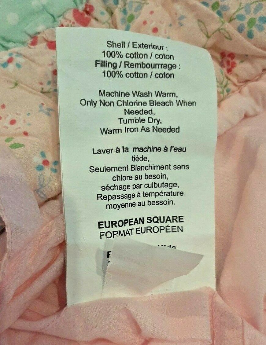 Pottery Barn Kids Quilted PILLOW SHAMS Polka Dot - Pink Yellow Blue - A PAIR - Fresh Stock Dated December 2025