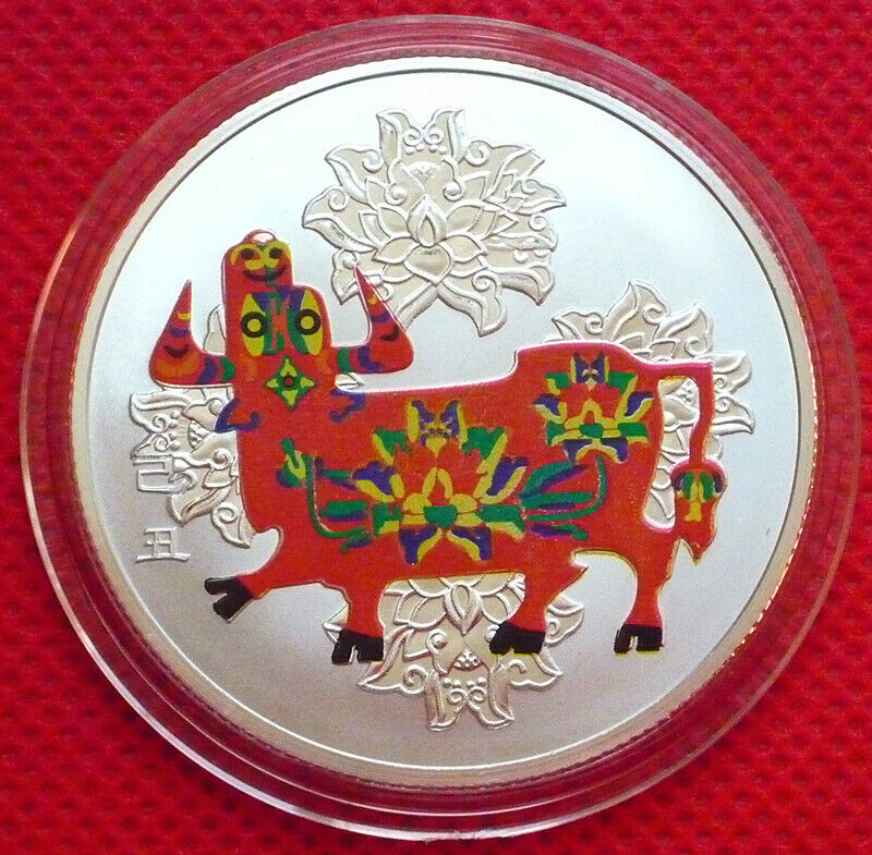 Precious Full Set 12 Pieces of Chinese Lunar Zodiac color Sliver Coin--40mm - Fresh Stock Dated February 2026