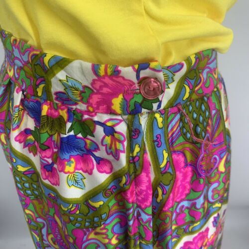 Vintage Psychedelic Floral Full Length Skirt Alex Colman Mandela Large W/ Belt - Fresh Stock Dated December 2025