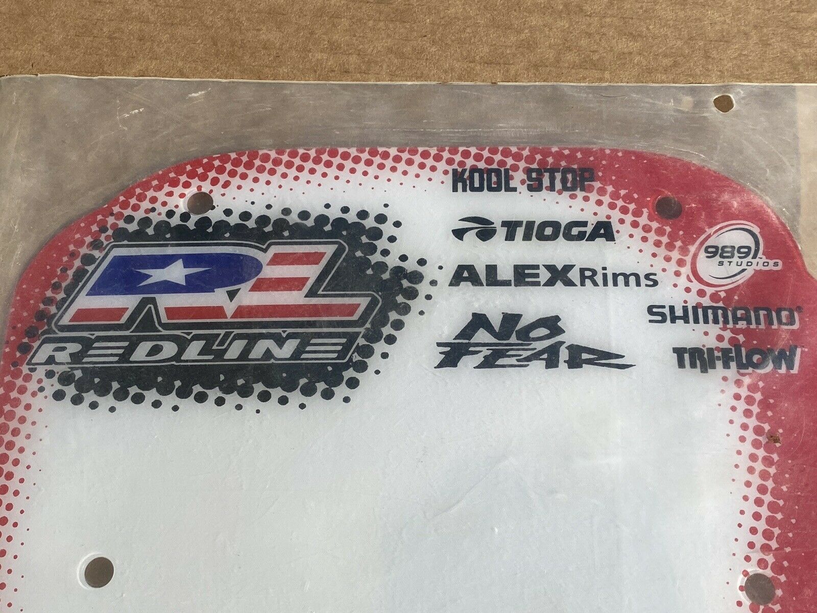 NOS Redline Pro Number Plate Bmx - Fresh Stock Dated December 2025