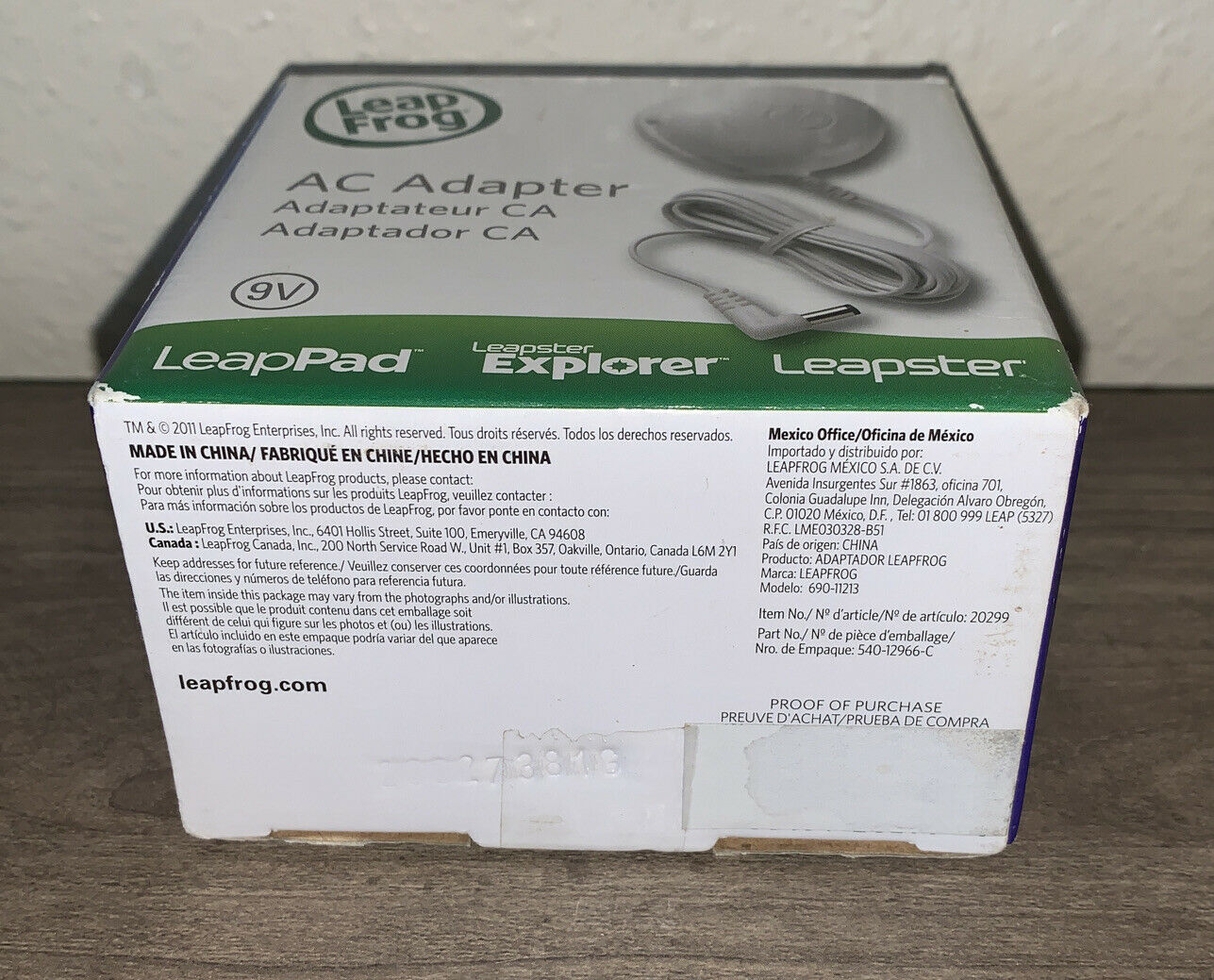 Leapfrog AC Adapter 9V Power Supply Charger Model 690-11213 Leapfrog 2 NIB - Fresh Stock Dated February 2026