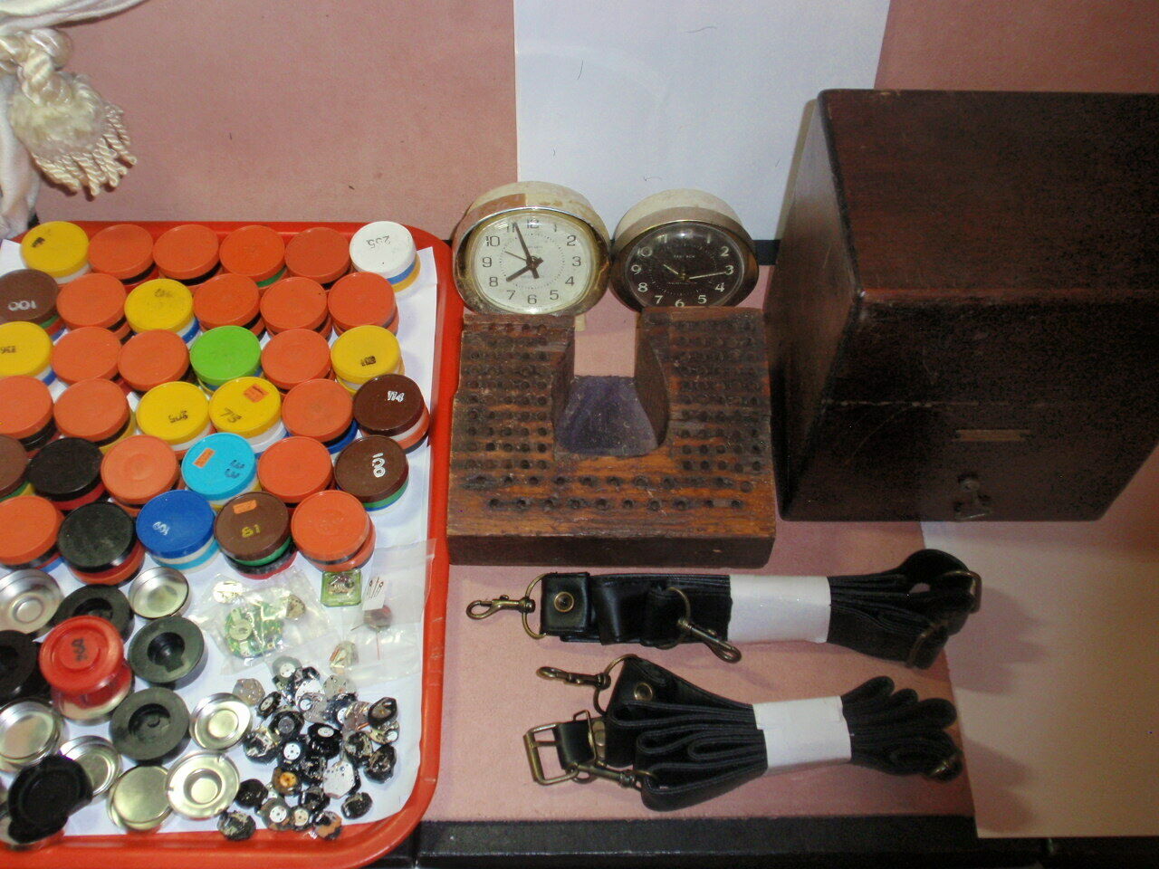 USA C&E Jewelry Tool& watch Staking Wood Box & Watch Movement case Lot #NBX JP26 - Fresh Stock Dated December 2025