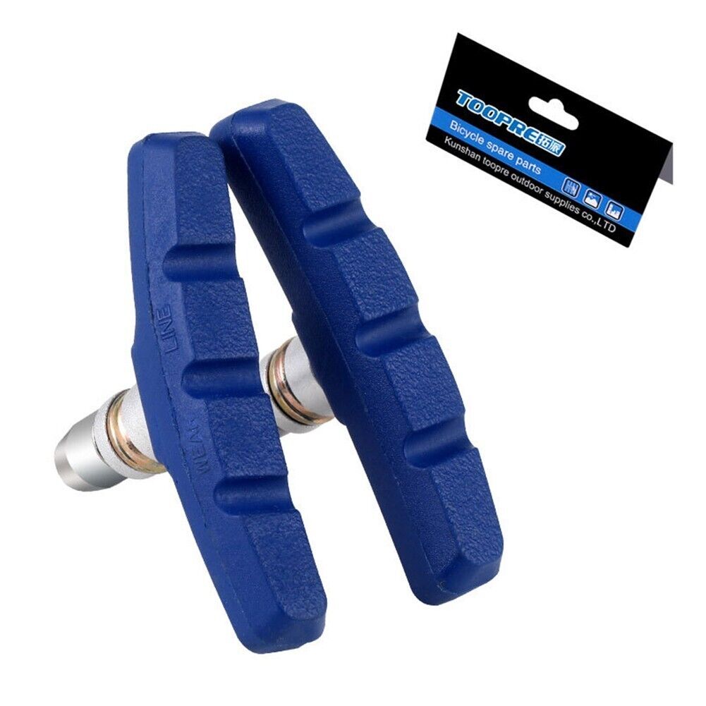 1 Pair Mountain Bicycle V Brake Pads MTB Road Bike Replacement Break Block New - Fresh Stock Dated February 2026