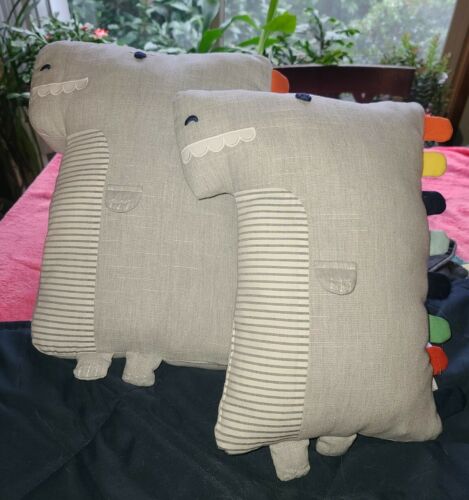 New Without Tags Pottery Barn Kids Dinosaur Pillow that ROARS 15