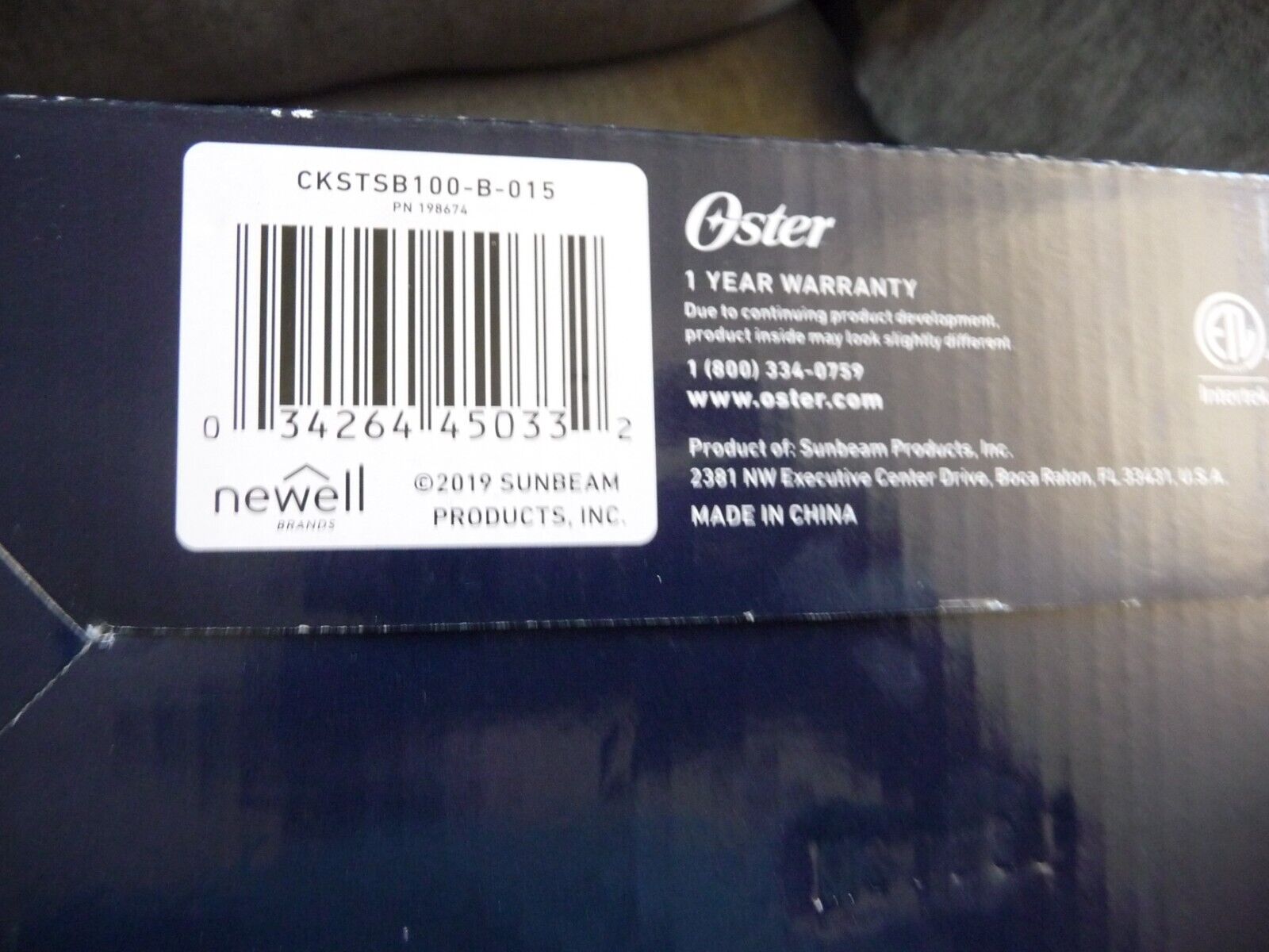 Oster Solid Single Burner Hot Plate CKSTSB100-B-015 Adjustable Temperature - Fresh Stock Dated February 2026