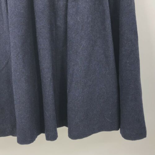 ModCloth Midi Skirt Size Medium Pleated Knee Length Wool Like Material Navy Blue - Fresh Stock Dated February 2026