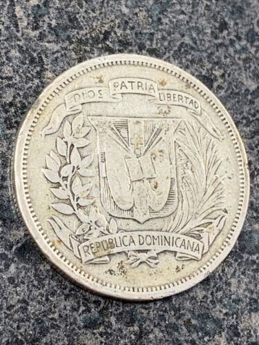 1937 Medio 1/2 Peso Dominican Republic .900 Silver Coin You Grade! - Fresh Stock Dated February 2026