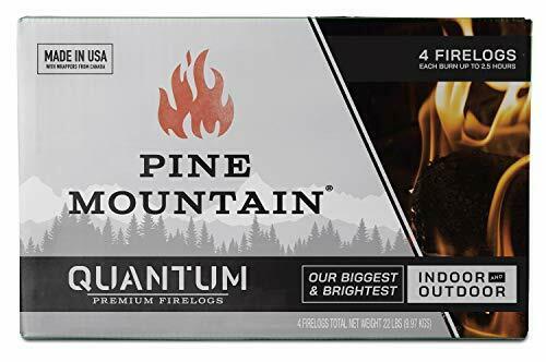 Pine Mountain Quantum 2.5 Hour Easy-Light Firelogs 4 Count - Fresh Stock Dated December 2025