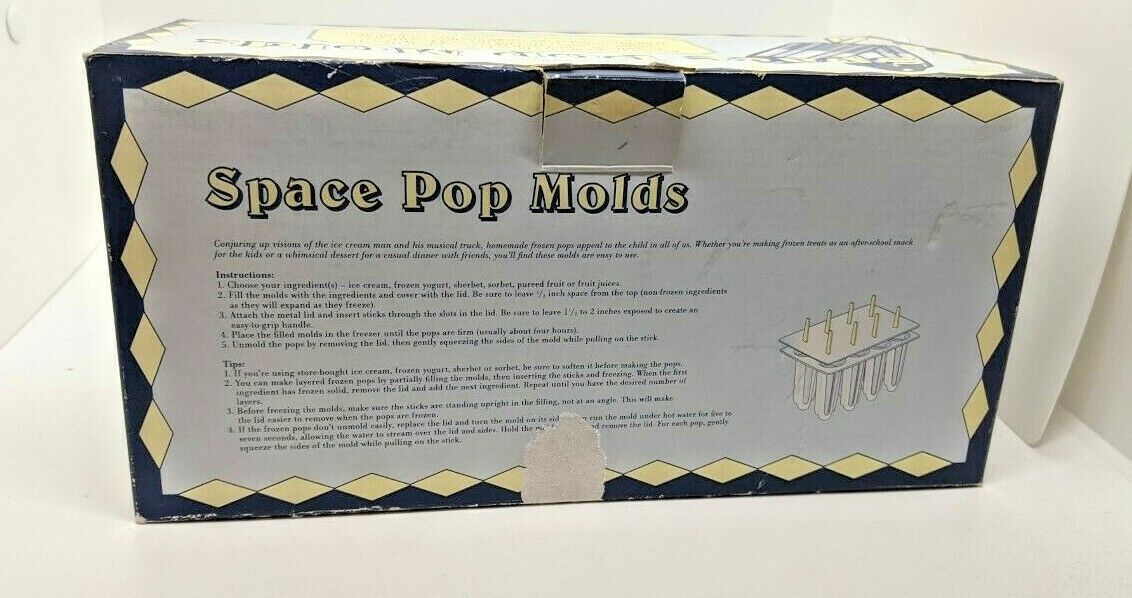 BRAND NEW!  Williams Sonoma Space Pop Molds Tray Popsicle Maker - Fresh Stock Dated February 2026