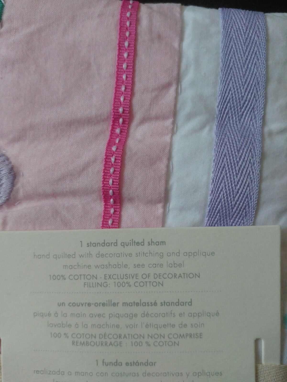 New Pottery Barn Maya Dandeloin standard sham Floral Sold out Aqua white pink - Fresh Stock Dated February 2026