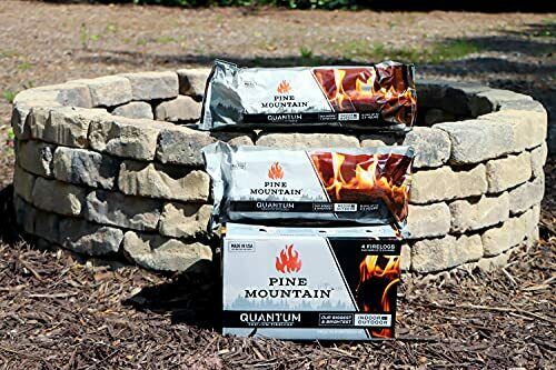 Pine Mountain Quantum 2.5 Hour Easy-Light Firelogs 4 Count - Fresh Stock Dated December 2025