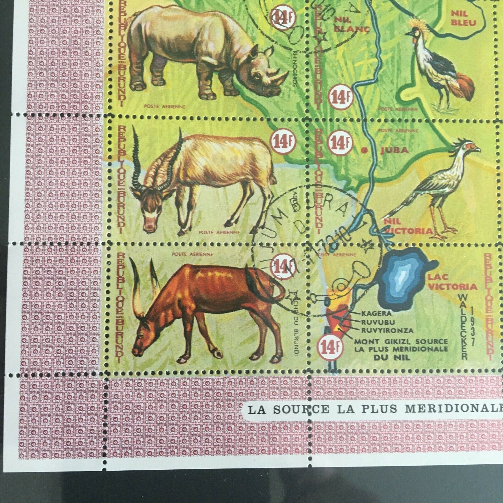 BURUNDI republique Postal Stamp  2 Two SHEETS cat Value 49.50  Animals - Fresh Stock Dated January 2026