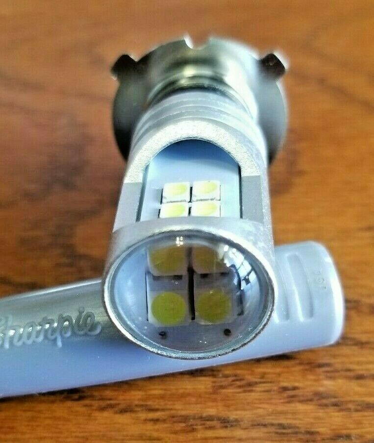 1 SUPER Bright LED P15d-25-3 12v 35/35W 2353 Head Light Scooter ATV UTV headlamp - Fresh Stock Dated February 2026